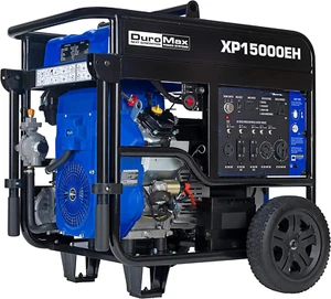 DuroMax 15,000-Watt Portable Dual Fuel Gas Powered Generator with Electric Start - Picture 1 of 12