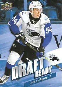 19-20 2019-20 2019-20 cubierta superior CHL Jeremie Poirier draft listo #DR-11 llamas - Imagen 1 de 1