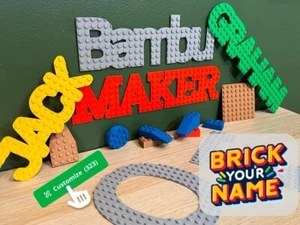 Lego Name Plaque Customisable Door Name Hanger ALL Colours - See Description! - Picture 1 of 5