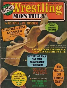 THE DESTROYER DICK BEYER FEBRUARY 1975 WRESTLING MONTHLY MAGAZINE NWA NJPW AJPW - Foto 1 di 9