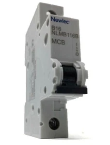 MwSt. INC - Box mit 10 x Newlec NLMB116B Leistungsschalter 16 AMP Typ B (14) - Bild 1 von 3