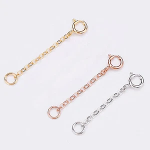 3/5/8cm Jewellery Necklace Bracelet Anklet Extender Safety Chain Lobster Clasp - Picture 1 of 12