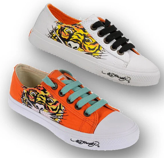 Ed Hardy LR DREW Kids Canvas Top Lace Up Sneakers Shoes, Color Options - Image 1 of 1