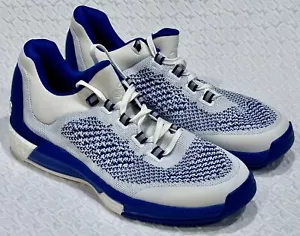 ADIDAS CrazyLight Boost White Blue Primeknit Basketball Shoe Sneaker Mens 11.5 - Picture 1 of 16