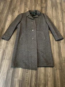 Giacca vintage Listick Bros. Tailors Chicago lunga lana tessuto a spina di pesce uomo  - Foto 1 di 8