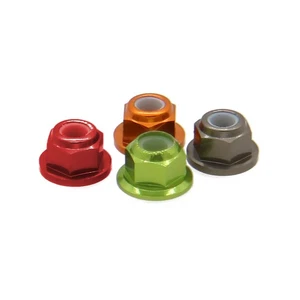 4x Dado bloccaggio flangia cerchi in lega 4mm 3647 per RC auto 1/10 HPI Venture FJ Cruiser - Foto 1 di 17