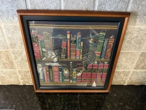 Vintage Framed Dimensions 35048 Frederick The Literate COMPLETED Cross Stitch - Picture 1 of 5