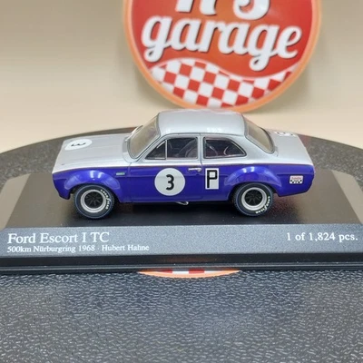 Minichamps 1/43 Ford Escort I TC Hubert Hahne 500 km Nurburgring 1968 400688193 - Image 1 of 4