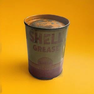 1950's Shell Retinax Greese Tin- Full & Unopened-Mid-Century Petroliana - Picture 1 of 7