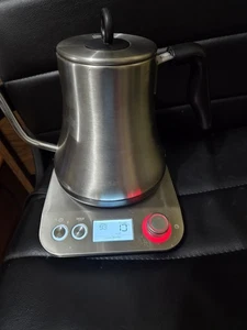 OVALWARE Bollitore a Collo d'Oca 0,8L, Controllo Temperatura, Bollitura Rapida, Spegnimento Automatico, Acciaio - Foto 1 di 12