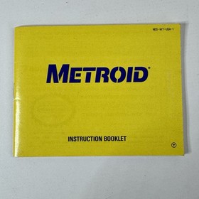 Manual de instrucciones Nintendo NES Metroid solo original aut&eacute;ntico