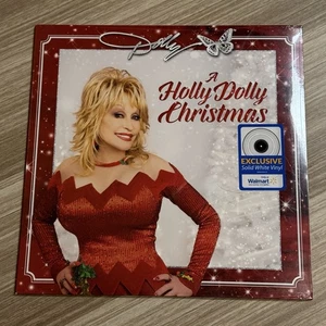 Dolly Parton - A Hollly Dolly Christmas (New Sealed, Transparent White Vinyl LP) - Imagen 1 de 2