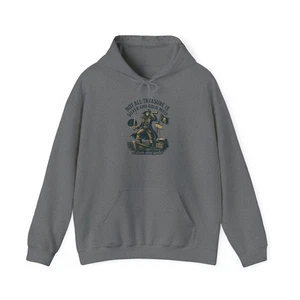 Pirate Hoodie Lake Boating Nautical Unisex Heavy Blend™ Hooded Sweatshirt - Picture 1 of 105