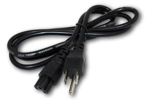 5ft Mickey Mouse Cord (NEMA 5-15P to C5 Plug 18AWG  Black - Picture 1 of 2