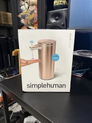 Simplehuman 9 oz. Sensor de espuma sin contacto bomba dispensador de jabón oro rosa nuevo abierto Foto 1 de 4