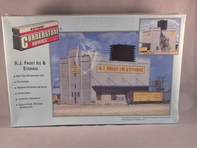 Walthers Cornerstone HO Kit #933-3020 R.J. Frost Ice & Storage Kit Brand New - Image 1 of 4