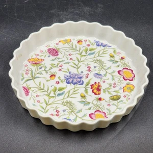 Avignon Toscany Fine China Pie Quiche Dish 10" Floral Pattern Japan Discontinued - Picture 1 of 12
