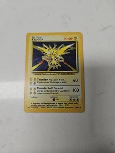 Pokemon 1995 96 98 Zapdos 16/102 Holo Card - Picture 1 of 5