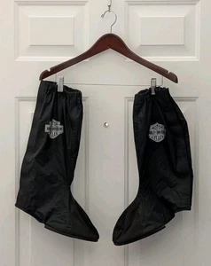 Harley-Davidson Rain Gaiters Motorcycle Boot Covers Mens Small Waterproof Nylon - Picture 1 of 15