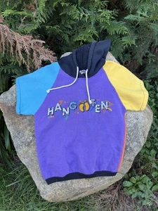 Vintage Hang Ten Jumper Size 12 Logo Colourful Single Stitch Made Is AUS RARE - Foto 1 di 5