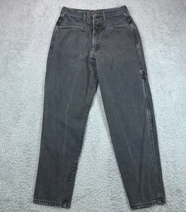 Vintage Merithe Francois Girbaud Jeans Herren 32 (30x31 Fit) Schwarz Loose Fit 1990er - Bild 1 von 18