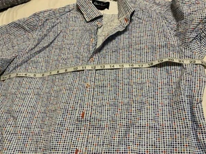 Robert Graham Shirt Men's 2XL  Multicolor Dot Pattern Button Up Short Sleeve - Picture 1 of 5