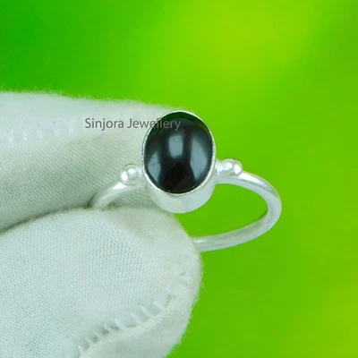 Anello regalo fatto a mano in argento sterling 925 con pietra preziosa... - Immagine 1 di 4