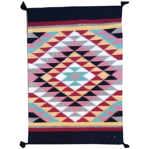 Hand-Woven Southwestern Design Handmade Wool Rug (Size 2.2 X 3.0) Brrsf-1725 - Picture 1 of 6