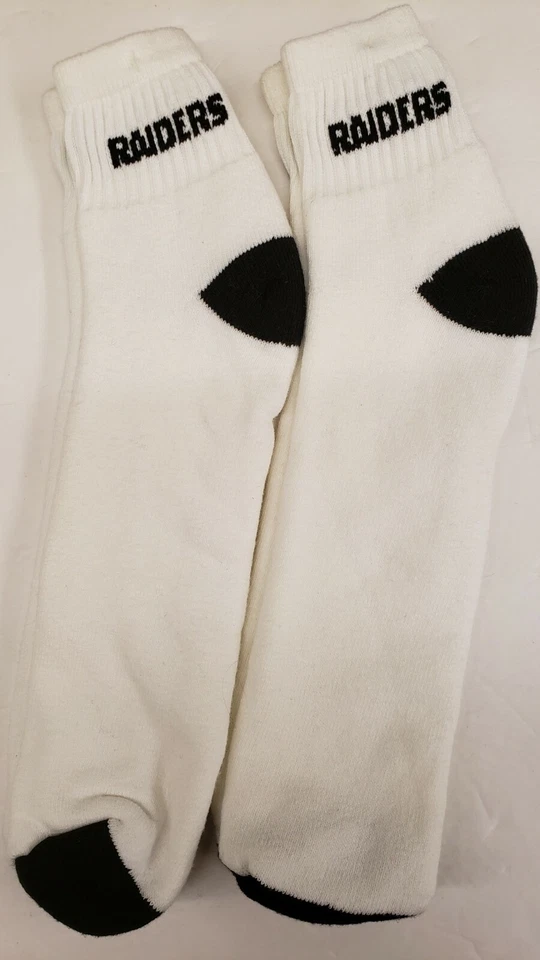 NFL Oakland Raiders Ankle Socks - Size: 12-15, New (Lot of 2 Pair - T&H) - Image 1 of 1