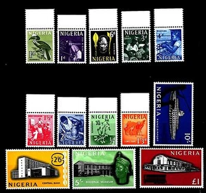 NIGERIA - 1961 - Serie ordinaria - 13 valori - Foto 1 di 1