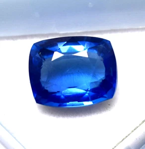 Certified Cushion Cut Dark Blue Sapphire 8.55Ct For Jewelry Making Sapphire Ring - Bild 1 von 4