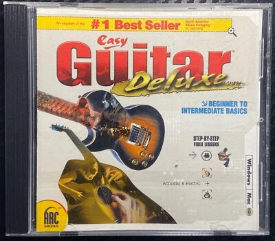 Easy Guitar Deluxe | PC & MAC CD ROM | #1 Best Seller | Used | Tested - Image 1 of 4