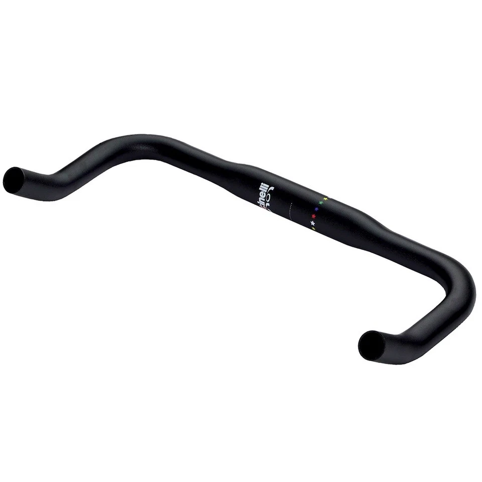 Cinelli Lola Bullhorn Single Speed Urban Fixie Bike Handlebars 380mm - Black - Image 1 of 1