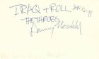 Danny Nordahl Bassist The Throbs Rock Band Music Autographed Signed Index Card