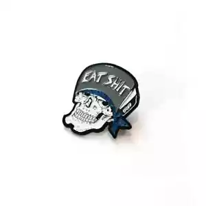 DOGTOWN SKATEBOARDS X SUICIDAL SKATES - EAT SHIT ENAMEL PIN 1.5" INCH - Picture 1 of 1