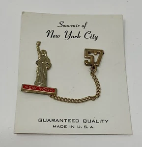 Vintage New York Freiheitsstatue Souvenir Pin 1957 USA Made - Bild 1 von 2