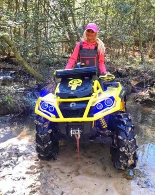 2016-2019 Can-Am Outlander MAX XMR 450 570 650 850 1000 Radiator Cover Yellow - Image 1 of 4