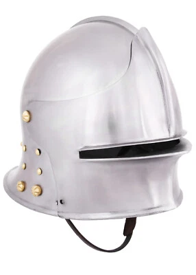 Battle-Merchant Deutscher Schaller 1480 1,6mm Stahl Mittelalter Schaukampf Helm - Bild 1 von 4
