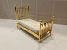 Dollhouse Miniature Clare Bell Brassworks Single Bed 1:12