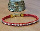 Cali Macrame Bracelet Kit - Red - Makes up to 3 Bracelets - Instructions - K0135