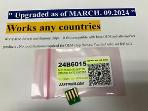 Toner Chip 24B6015 for Lexmark M5155 M5163 M5170 XM5163 XM5170 XM5263 Refill - Picture 1 of 2