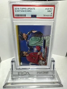 2018 Topps Update Shohei Ohtani Ichiro Suzuki #US153 PSA 9 MINT Rookie RC Angels - Picture 1 of 2