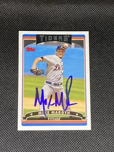Mike Maroth Detroit Tigers Signed Auto 2006 Topps Card #184 ~ COA - Picture 1 of 3