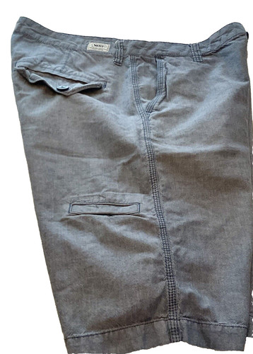 Pantaloncini uomo VANS chino beach skate blu grigio taglia 32 100% cotone algodon 5 tasche