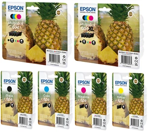 Cartucce originali Epson 604 640XL multipack ananas SET inchiostro cartucce stampante IMBALLO ORIGINALE - Foto 1 di 24