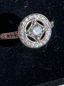 ANILLO DE COMPROMISO PANDORA AUTÉNTICO ESTERLINA BRILLANTE HERMOSO REGALO REG $129 - Imagen 1 de 15