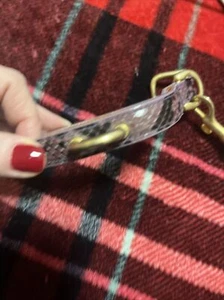 designer dog collar leash Snake Leather XS Purple - Picture 1 of 7