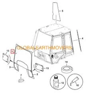 JCB PARTS - GENUINE JCB FRONT WINDSCREEN (PART NUMBER: 335/Y6453) - Picture 1 of 2