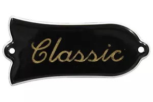 Gravierte goldfarbene "Classic" Truss Rod Abdeckung für Gibson 2-lagig s/w - Bild 1 von 2