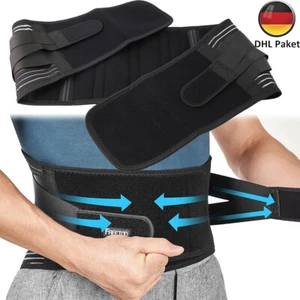 Rückenstütze Nierengurt Schmerzlinderung Lumbalbandage Rückenbandage Neopren NEU - Bild 1 von 13